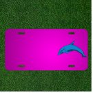 Custom Personalized Car License Plate With Add Names To Dolphin Blue Ocean