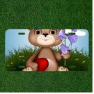 Custom Personalized License Plate Auto Tag With Teddy Bear Heart And Flowers