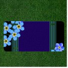 Custom Personalized License Plate Auto Tag With Amazing Blue Flowers Add Names