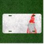 Custom Personalized License Plate Auto Tag With Santa Claus Elf Add Names