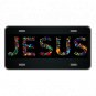 Custom Novelty License Plate Tag Car Design With Colorful Jesus Lettering