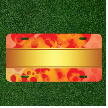 Custom Personalized License Plate Car Tag With Postcard Banner Holiday