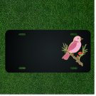 Custom Personalized License Plate With Add Names To Pink Bird On Tree Branch NEW