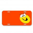 Smiley Happy Face Funny Yellow Eyes On License Plate Car Front Add Names