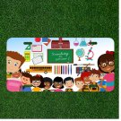Creative License Plate Tag With Happy Kids School Day Design Knowledge Is Power!
