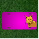 Custom Personalized Car License Plate With Add Names To Cat Pet Animal Fur