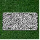 Custom Personalized License Plate Auto Tag With Black And White Cool Design