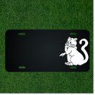 Custom Personalized License Plate With Add Names To Scared White Cat FUNNY