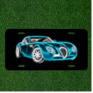 Custom Personalized License Plate Auto Tag With Fancy Blur Car Design NEW