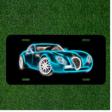 Custom Personalized License Plate Auto Tag With Fancy Blur Car Design NEW