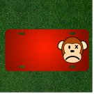 Custom Personalized License Plate With Add Names To Monkey Mad Angry Faces