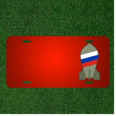 Custom Personalized License Plate With Add Names To Atom Atomic Bomb Comedy