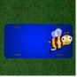 Custom Personalized License Plate With Add Names To Eyes Bee Bug Flying