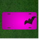 Custom Personalized Car License Plate With Add Names To Bat Spread Wings