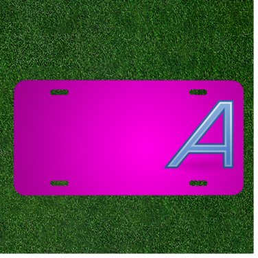 Custom Personalized Car License Plate With Add Names To Font Letter Italic