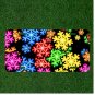 Custom Personalized License Plate Auto Tag With Colorful Flowerly Wacky Design