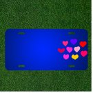 Custom Personalized License Plate With Add Names To Hearts Love Heart