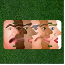 Custom Personalized License Plate Auto Tag With Multiple Cartoon People Design