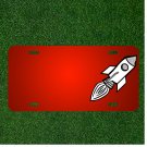 Custom Personalized License Plate With Add Names To Rocket Space Vehicle