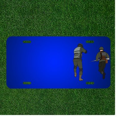Custom Personalized License Plate With Add Names To Advance Army Battle
