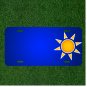 Custom Personalized License Plate With Add Names To Sun Solar Energy Sunlight
