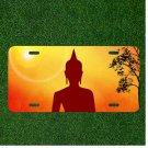 Custom Personalized License Plate Auto Tag With Stunning Meditation Yoga Lady