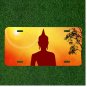 Custom Personalized License Plate Auto Tag With Stunning Meditation Yoga Lady
