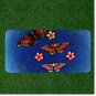 Custom Personalized License Plate Auto Tag With Stunning Flowers And Butterflys