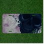 Custom Personalized License Plate Auto Tag With Black Skull With Purple
