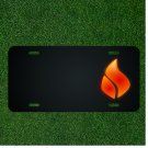 Custom Personalized License Plate With Add Names To Flame Glossy Fire