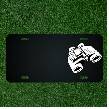 Custom Personalized License Plate With Add Names To Binoculars Enlarge Tool