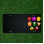 Custom Personalized License Plate With Add Names To Daisies Flowers Gloss