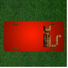 Custom Personalized License Plate With Add Names To Cat Modern Geometry
