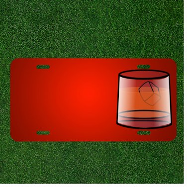 Custom Personalized License Plate With Add Names To Drink Whiskey Beverage