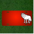 Custom Personalized License Plate With Add Names To Wolf Animal Canine