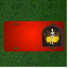 Custom Personalized License Plate With Add Names To Treasure Skeleton Death