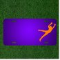 Custom Personalized License Plate With Add Names To Girl Orange Jump