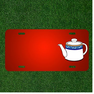 Custom Personalized License Plate With Add Names To Teapot Vessel Steeping