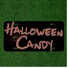 Custom Personalized License Plate Auto Tag With HALLOWEEN CANDY Design