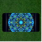 Custom Personalized Car License Plate With Mandala Blue Abstract Circle