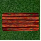 Custom Personalized Car License Plate With Colorful Abstract Background Strands