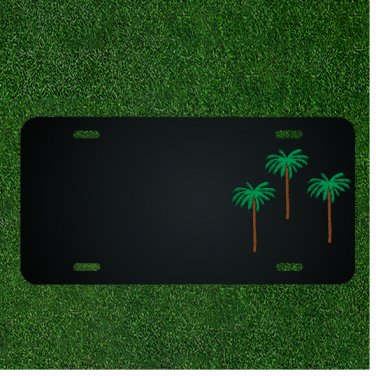 Custom Personalized License Plate With Add Names To Palm Trees Date Palm