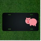 Custom Personalized License Plate With Add Names To Pig Pink Food Farm
