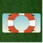 Custom Personalized License Plate Auto Tag With Life Guard Tube Design Art