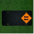 Custom Personalized License Plate With Add Names To Road Work Construction