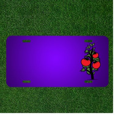 Custom Personalized License Plate With Add Names To Tomato Plant Vegetable