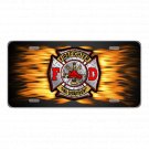 Custom Personalized License Plate Auto Car Tag With Firefighter Fire Department