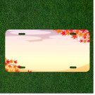 Custom Personalized License Plate Auto Tag With Amazing Fall Leaves Add Names