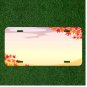 Custom Personalized License Plate Auto Tag With Amazing Fall Leaves Add Names
