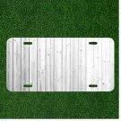Custom Personalized License Plate Auto Tag With White Fence Design Add Names